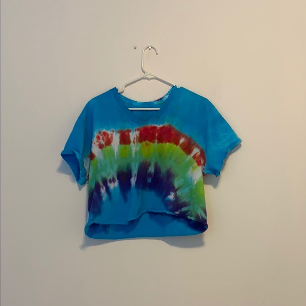 Cropped Tie Dye T-shirt